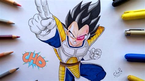 vegeta dibujos de dragon ball|como hacer vegeta de dragon ball.